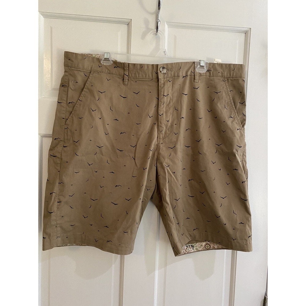 Cactus Man Ricky Singh Men's Power Stretch Khaki Shorts Size 38 NWT